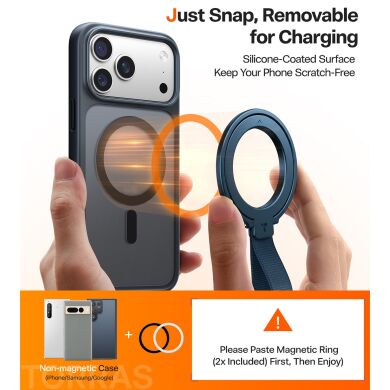 Магнітне кільце-тримач TORRAS Ostand Metal Ring - Silver