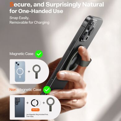 Магнітне кільце-тримач TORRAS Ostand Metal Ring - Silver