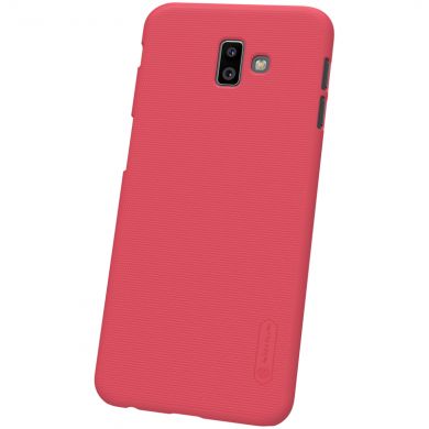 Пластиковый чехол NILLKIN Frosted Shield для Samsung Galaxy J6+ (J610) - Red
