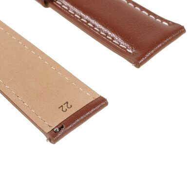 Ремешок Deexe Leather Strap для часов с шириной крепления 22мм - Brown