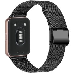 Ремінець Deexe Milanese Bracelet для Samsung Galaxy Fit 3 - Black