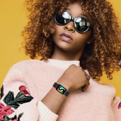 Ремешок Deexe Milanese Bracelet для Samsung Galaxy Fit 3 - Black