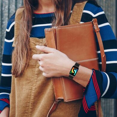 Ремешок Deexe Milanese Bracelet для Samsung Galaxy Fit 3 - Black