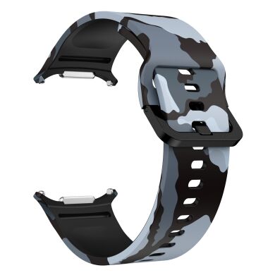 Ремешок Deexe Silicone Watchband для Samsung Galaxy Watch Ultra (47mm) / Ultra (2025) - Black / Grey