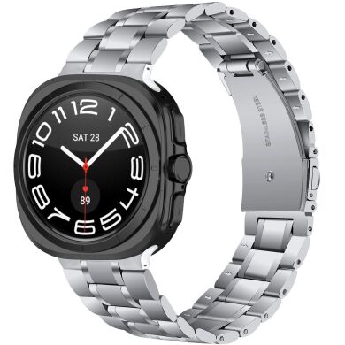 Ремінець Deexe Stainless Steel Strap для Samsung Galaxy Watch 8 (40/44mm) / 8 Classic - Silver