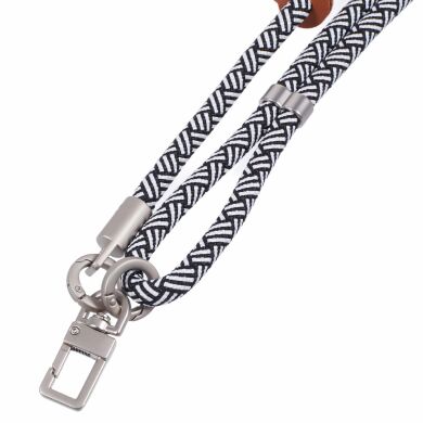 Ремешок для смартфона Deexe Crossbody Strap - Black / White