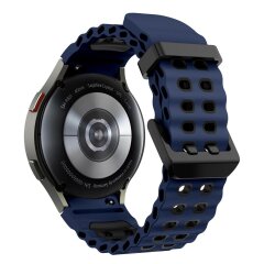 Ремінець KALEBOL Ocean Strap для Samsung Galaxy Watch 4 / 4 Classic / 5 / 5 Pro / 6 / 6 Classic / 7 / FE - Midnight Blue / Black