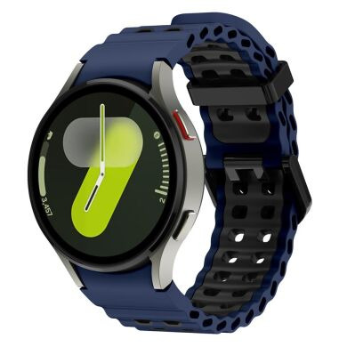 Ремешок KALEBOL Ocean Strap для Samsung Galaxy Watch 4 / 4 Classic / 5 / 5 Pro / 6 / 6 Classic / 7 / FE - Midnight Blue / Black