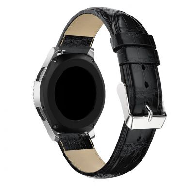 Ремешок UniCase Crocodile Texture для Samsung Galaxy Watch 46mm / Watch 3 45mm / Gear S3 - Black