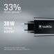 Сетевое зарядное устройство Varta Wall Charger 38W (2USB, 3A; Type-C, 3A) - Black. Фото 7 из 7