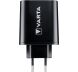 Сетевое зарядное устройство Varta Wall Charger 38W (2USB, 3A; Type-C, 3A) - Black. Фото 2 из 7