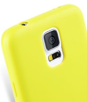 Силиконовая накладка Melkco Poly Jacket для Samsung Galaxy S5 mini + пленка - Yellow