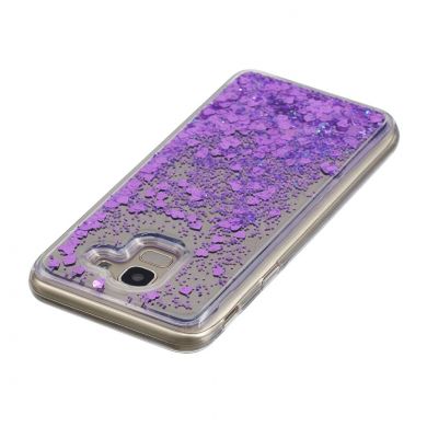 Силиконовая (TPU) накладка Deexe Fashion Glitter для Samsung Galaxy A6 2018 (A600) - Purple