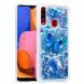 Силіконовий (TPU) чохол Deexe Fashion Glitter для Samsung Galaxy A20s (A207) - Blue Butterflies
