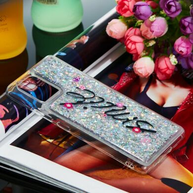Силиконовый (TPU) чехол Deexe Fashion Glitter для Samsung Galaxy S10 Lite (G770) - Smile