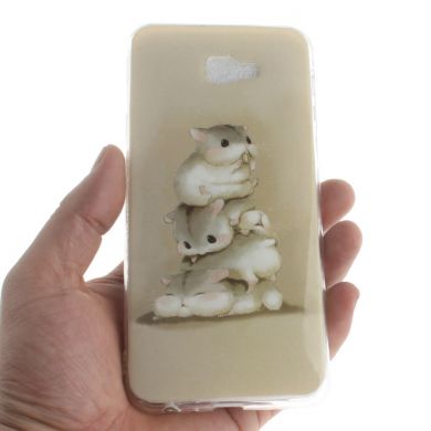 Силіконовий (TPU) чохол Deexe Life Style для Samsung Galaxy J4+ (J415), Hamsters