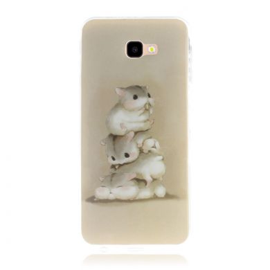 Силіконовий (TPU) чохол Deexe Life Style для Samsung Galaxy J4+ (J415), Hamsters