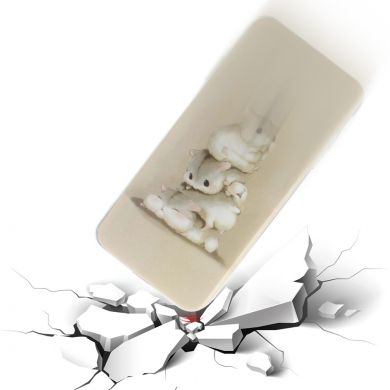 Силиконовый (TPU) чехол Deexe Life Style для Samsung Galaxy J4+ (J415) - Hamsters