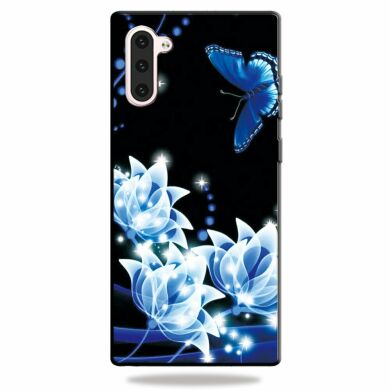 Силіконовий (TPU) чохол Deexe Life Style для Samsung Galaxy Note 10 - Blue Flower