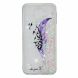 Силиконовый (TPU) чехол Deexe Liquid Glitter для Samsung Galaxy J6+ (J610) - Purple Feather and Birds. Фото 5 из 6
