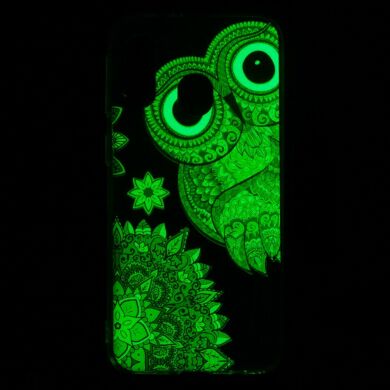 Силіконовий (TPU) чохол Deexe LumiCase для Samsung Galaxy A40 (А405) - Owl Pattern