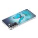 Силиконовый (TPU) чехол Deexe LumiCase для Samsung Galaxy S21 FE (G990) - Blue Butterfly. Фото 3 из 4