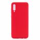 Силиконовый (TPU) чехол Deexe Matte Case для Samsung Galaxy A70 (A705) - Red