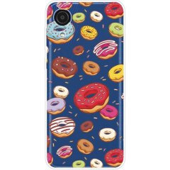 Силиконовый (TPU) чехол Deexe Pretty Glossy для Samsung Galaxy A03 Core (A032) - Doughnut
