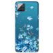 Силиконовый (TPU) чехол Deexe Pretty Glossy для Samsung Galaxy A12 (A125) / A12 Nacho (A127) / M12 (M127) - Blue Flower. Фото 1 из 4