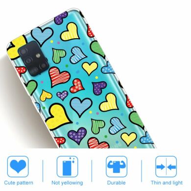 Силіконовий (TPU) чохол Deexe Pretty Glossy для Samsung Galaxy A31 (A315) - Heart