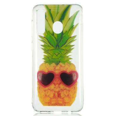 Силіконовий (TPU) чохол Deexe Pretty Glossy для Samsung Galaxy A50 (A505) - Pineapple