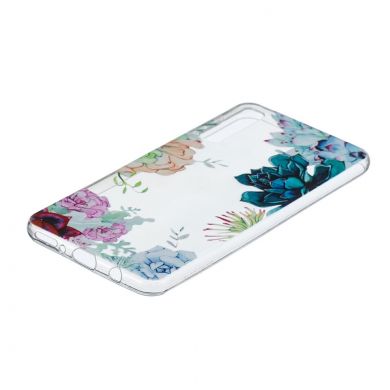 Силіконовий (TPU) чохол Deexe Pretty Glossy для Samsung Galaxy A7 2018 (A750), Colorful Flowers