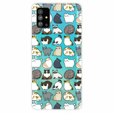 Силиконовый (TPU) чехол Deexe Pretty Glossy для Samsung Galaxy S20 (G980) - Mini Animals