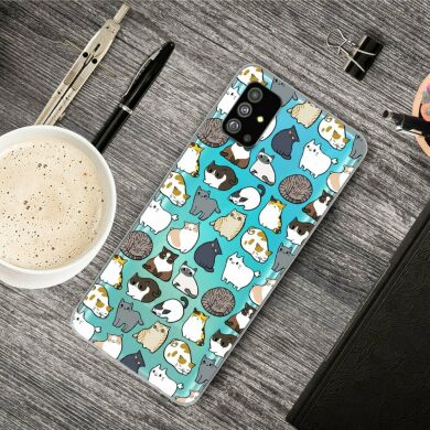 Силиконовый (TPU) чехол Deexe Pretty Glossy для Samsung Galaxy S20 (G980) - Mini Animals