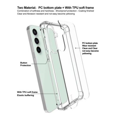 Силиконовый (TPU) чехол IMAK Airbag Case для Samsung Galaxy S24 FE (S721) - Transparent