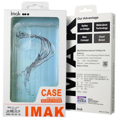 Силиконовый (TPU) чехол IMAK Airbag Case для Samsung Galaxy S24 FE (S721) - Transparent