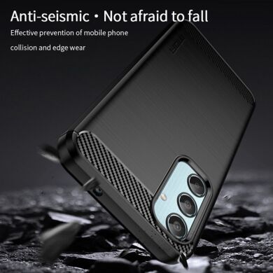 Силіконовий (TPU) чохол MOFI Carbon Fiber для Samsung Galaxy M35 (M356) - Red