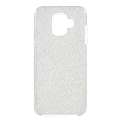 Силиконовый (TPU) чехол UniCase Glitter Cover для Samsung Galaxy A6 2018 (A600) - Silver