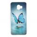 Силиконовый (TPU) Deexe LumiCase для Samsung Galaxy J4 2018 (J400) - Blue Butterfly. Фото 1 из 6