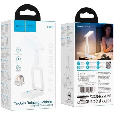 Світлодіодна лампа Hoco HX18 (1200mAh, 3000K&ndash;6500К) - White