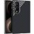 Защитный чехол ABEEL Carbon Fiber Case для Samsung Galaxy Fold 8 - Black / Silver
