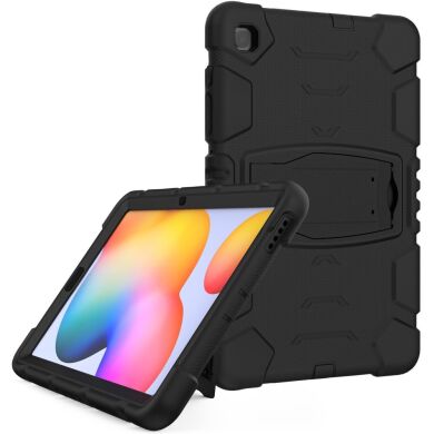 Защитный чехол Deexe Color Kickstand для Samsung Galaxy Tab S6 lite / S6 Lite (2022/2024) - Black