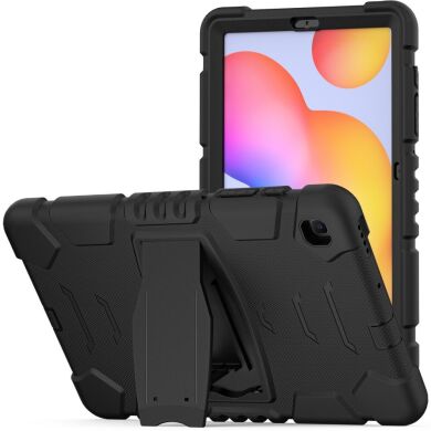 Защитный чехол Deexe Color Kickstand для Samsung Galaxy Tab S6 lite / S6 Lite (2022/2024) - Black