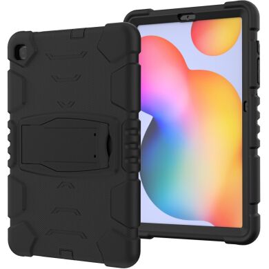 Защитный чехол Deexe Color Kickstand для Samsung Galaxy Tab S6 lite / S6 Lite (2022/2024) - Black