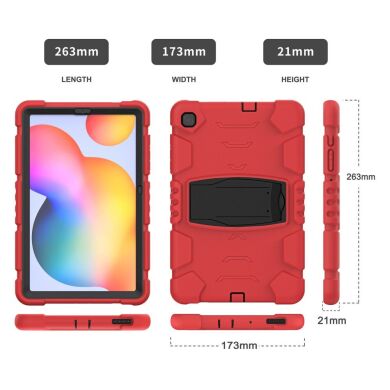 Защитный чехол Deexe Color Kickstand для Samsung Galaxy Tab S6 lite / S6 Lite (2022/2024) - Cherry Blossoms Pink