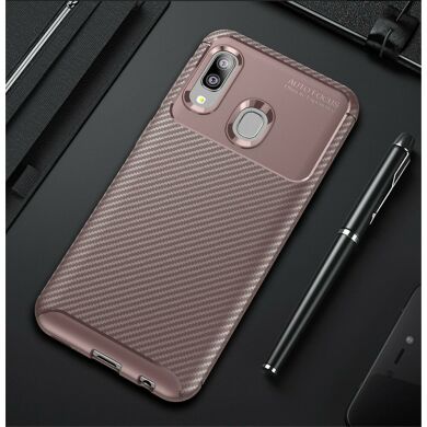 Захисний чохол Deexe Fusion для Samsung Galaxy A20e (A202) - Brown