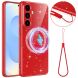 Защитный чехол Deexe Glitter Case with MagSafe для Samsung Galaxy S26 Plus (S947) - Red. Фото 1 из 7