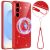 Захисний чохол Deexe Glitter Case with MagSafe для Samsung Galaxy S26 Plus (S947) - Red
