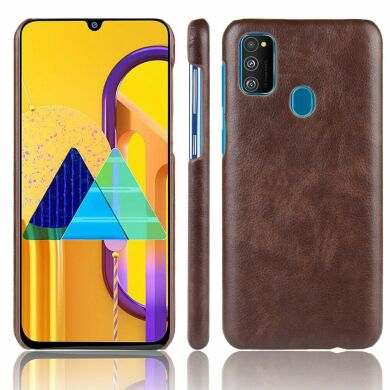 Захисний чохол Deexe Leather Back Cover для Samsung Galaxy M30s (M307) / Galaxy M21 (M215) - Brown
