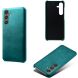 Захисний чохол Deexe Leather Back Cover для Samsung Galaxy S25 (S931) - Green